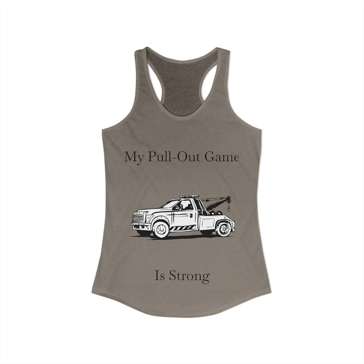 Pull Out Wheel Lift Tow Truck Women's Racerback Tank