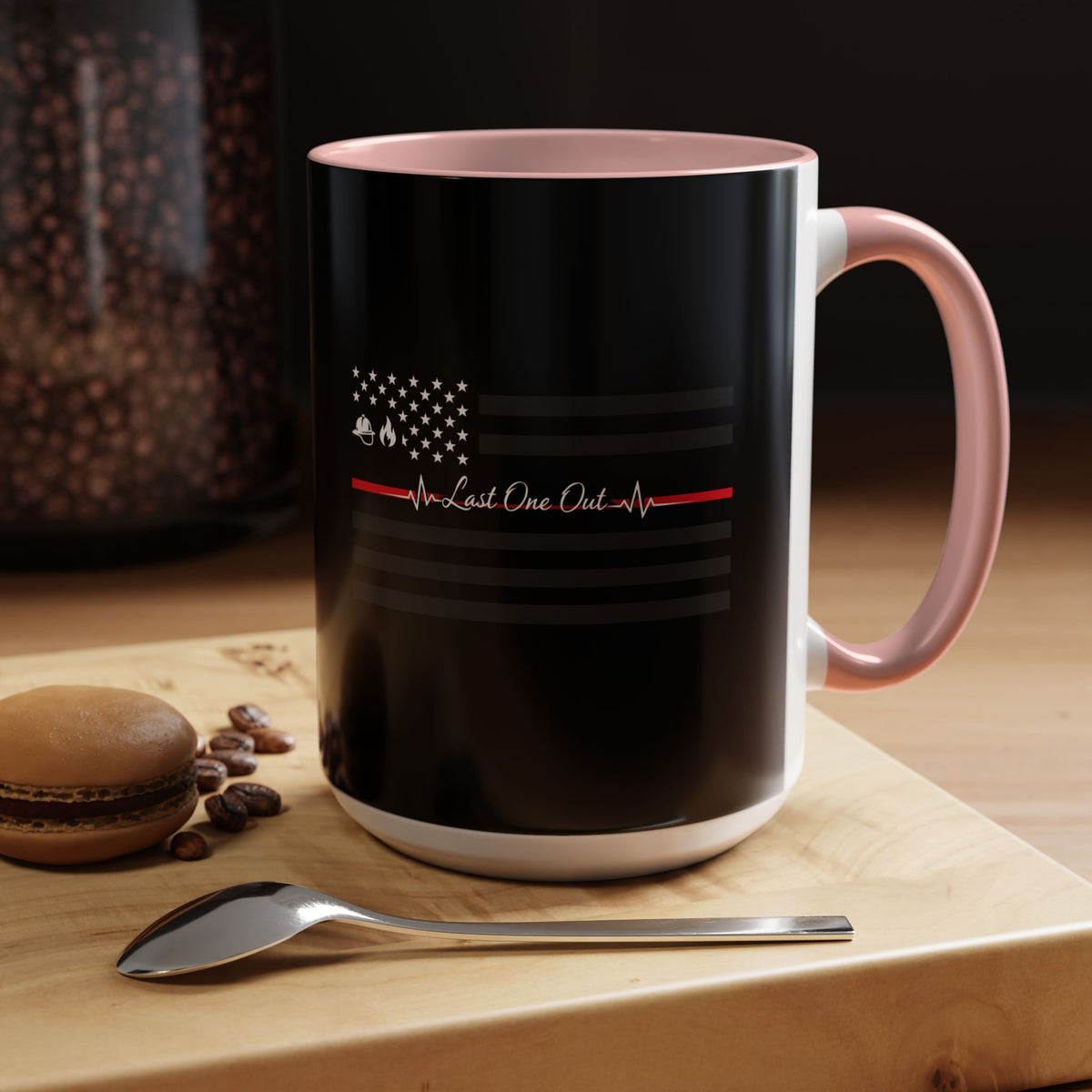 Thin Red Line 2-Tone Coffee Mug