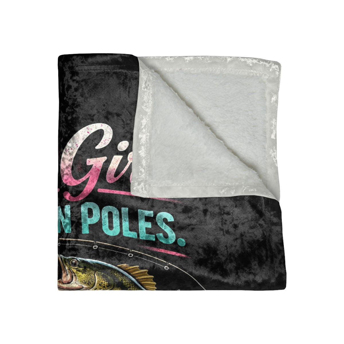 Reel Girls Crushed Velvet Blanket