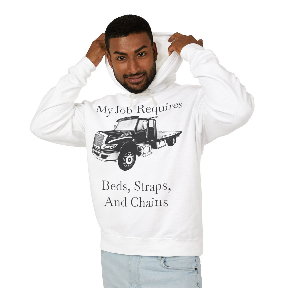 Beds, Straps, And Chains Unisex Lightweight Hoodie