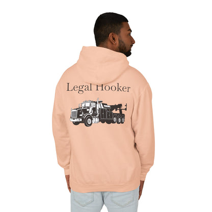Legal H**ker Heavy Tow Truck Unisex Lightweight Hoodie