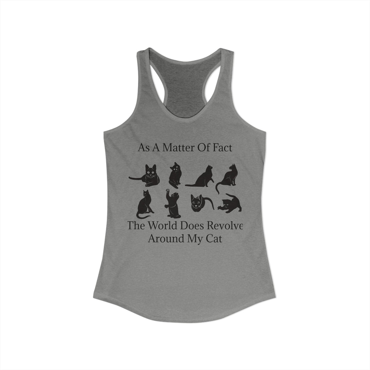 Matter Of Fact Cat Women's Racerback Tank