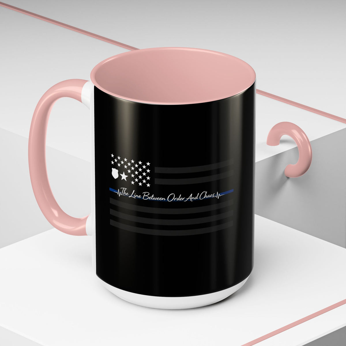 Thin Blue Line 2-Tone Coffee Mug