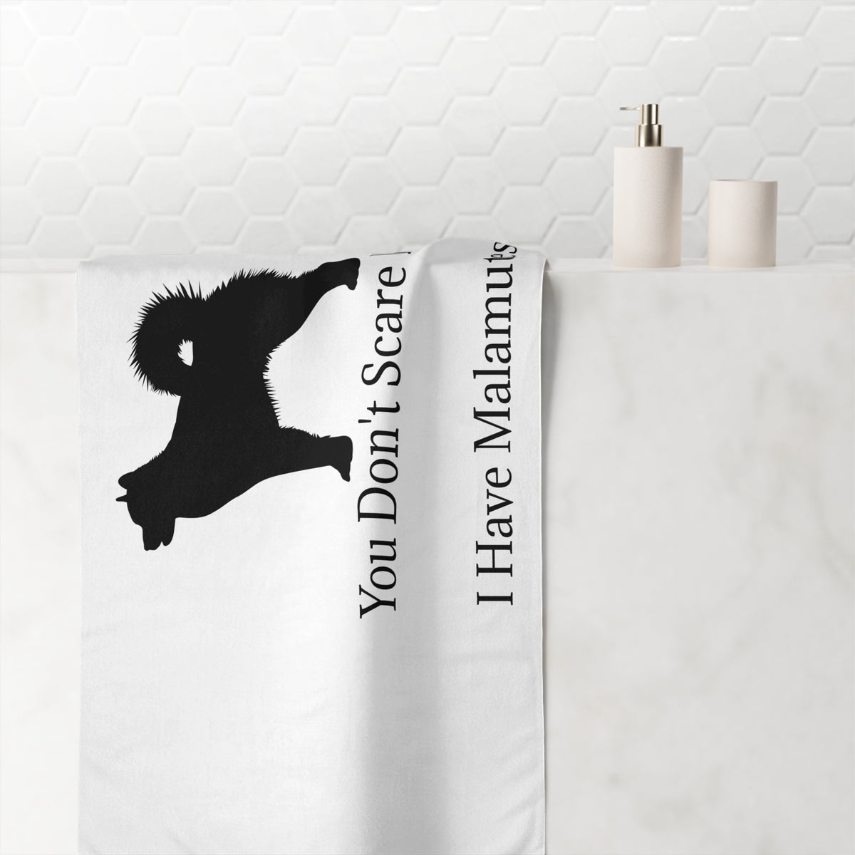 You Don't Scare Me Mink-Cotton  Beach Towel