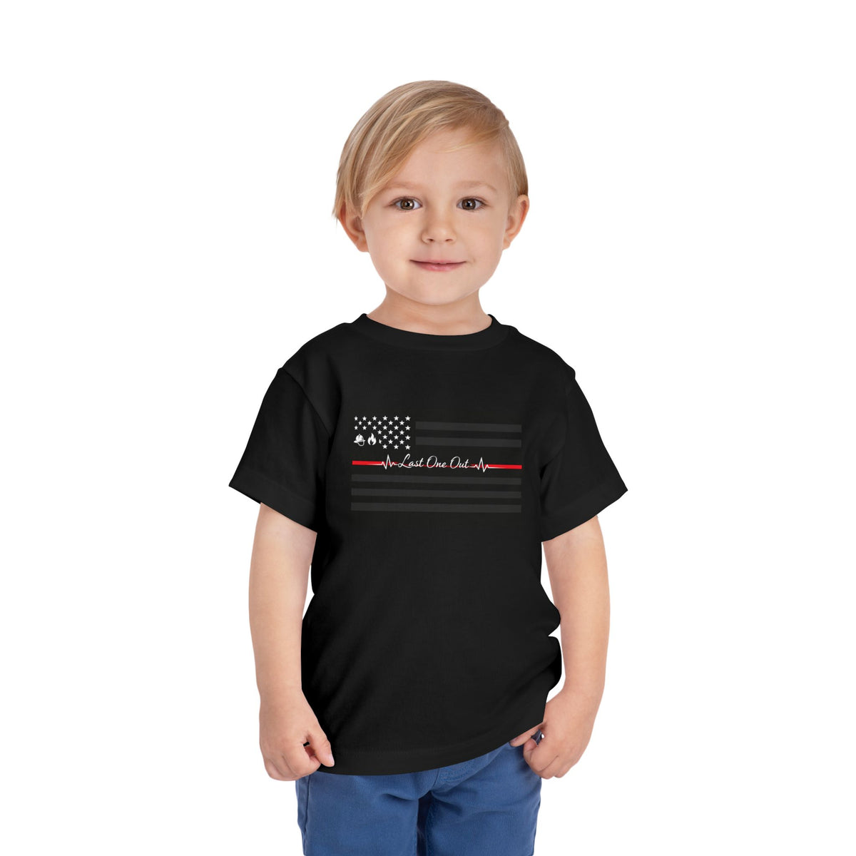 Thin Red Line Toddler Unisex Short Sleeve Crewneck Tee