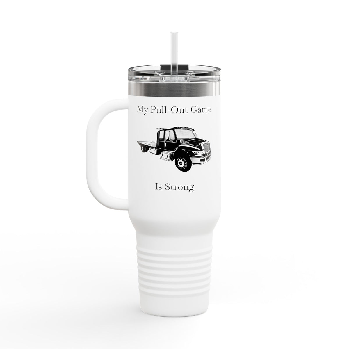Pull Out Flat Bed Tow Truck Insulated Travel Mug