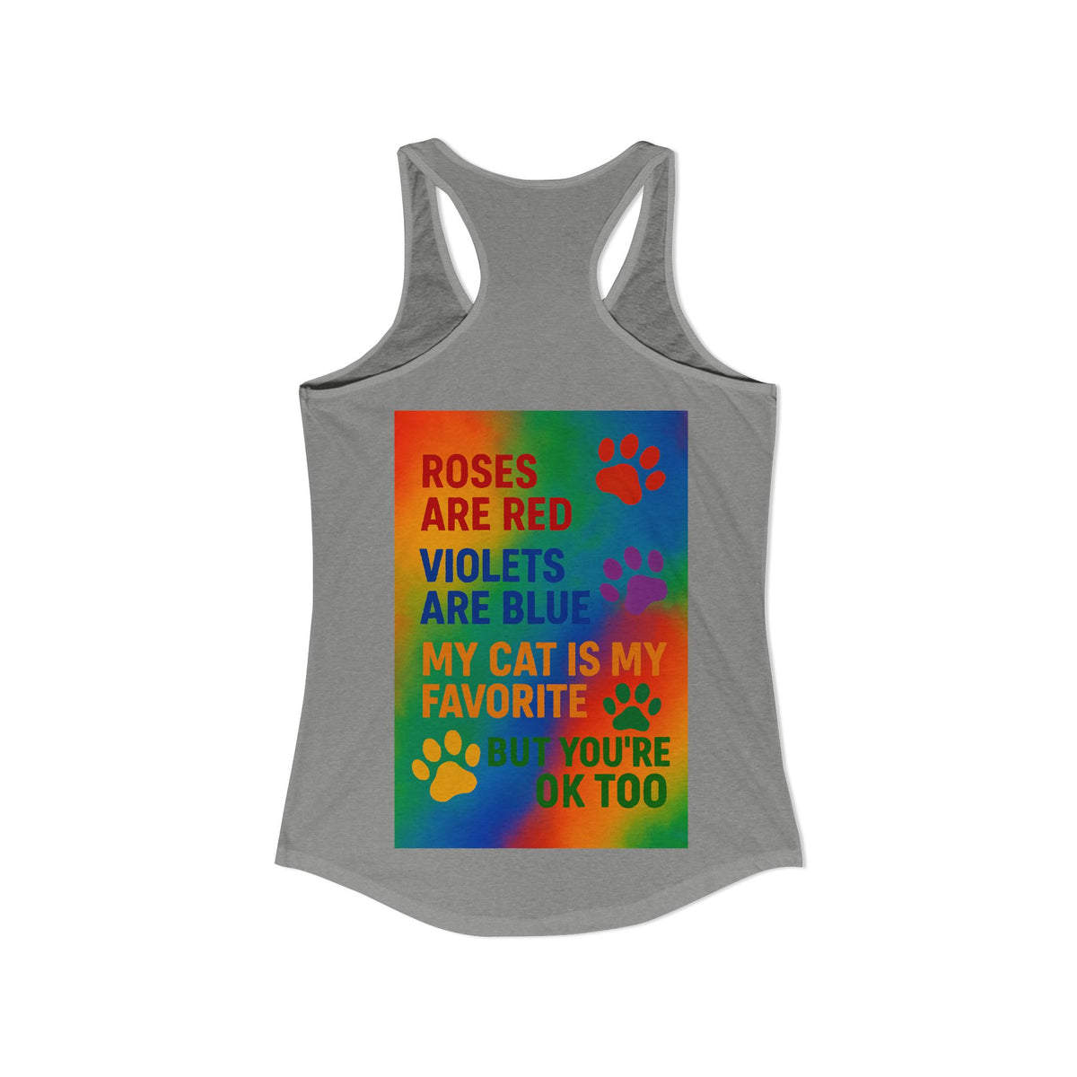 Roses Are Red Cat Women's Racerback Tank