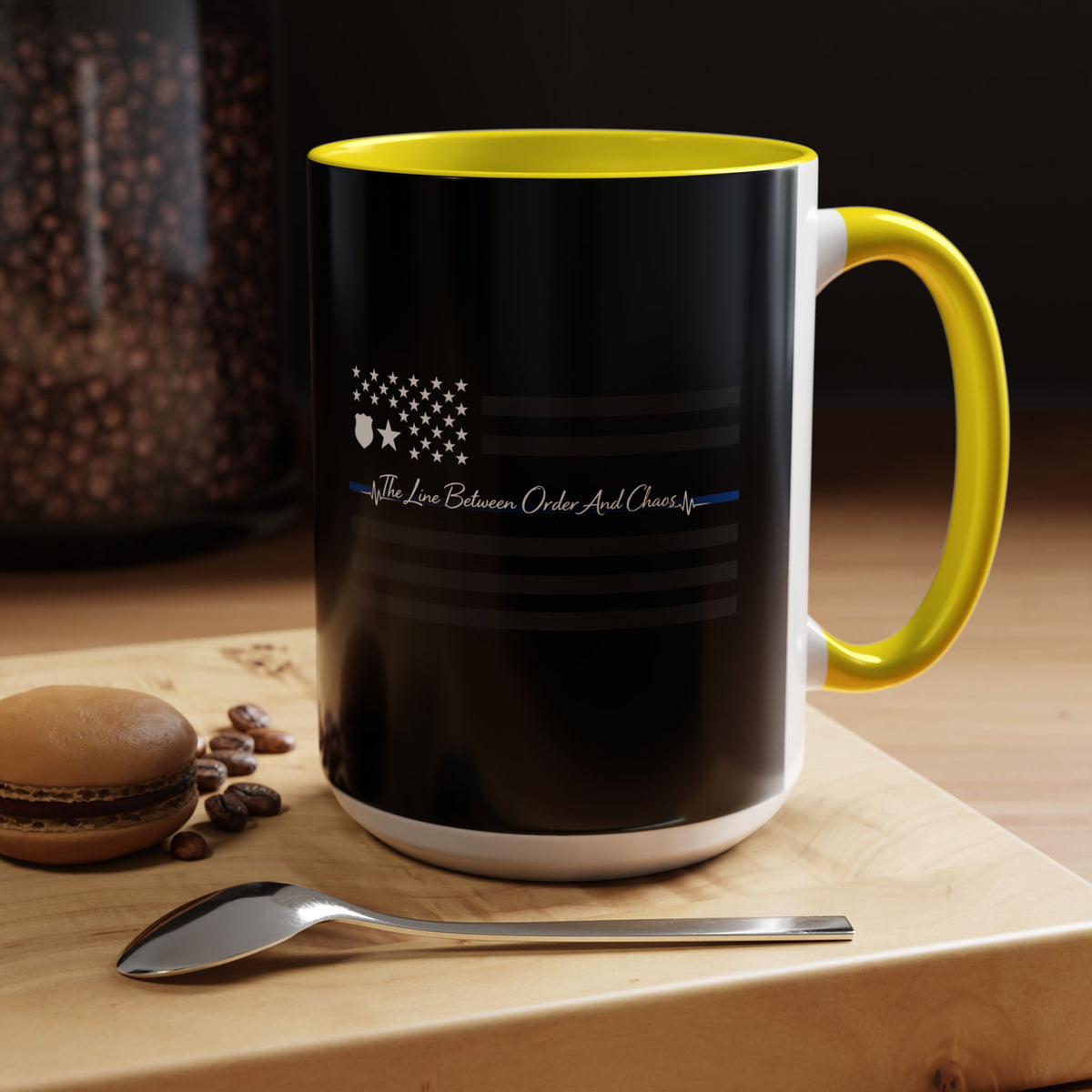 Thin Blue Line 2-Tone Coffee Mug