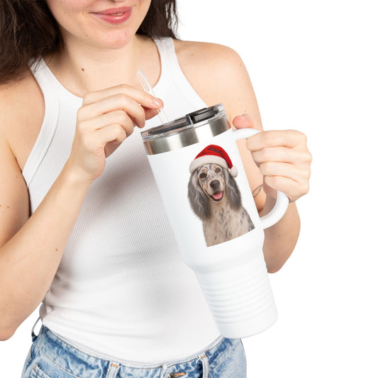 Santa Paws English SetterInsulated Travel Mug