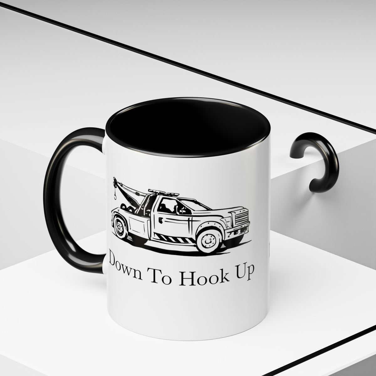 Down To Hook Up 2-Tone Coffee Mug