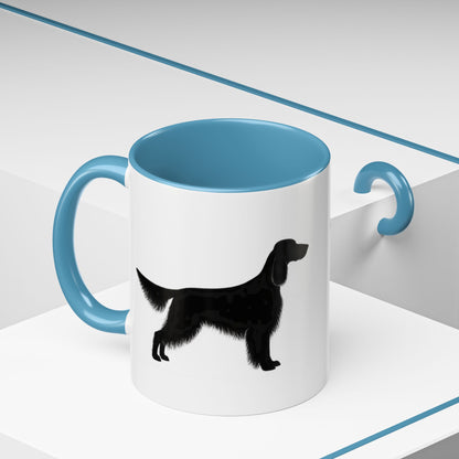 English Setter Silhouette 2-Tone Coffee Mug