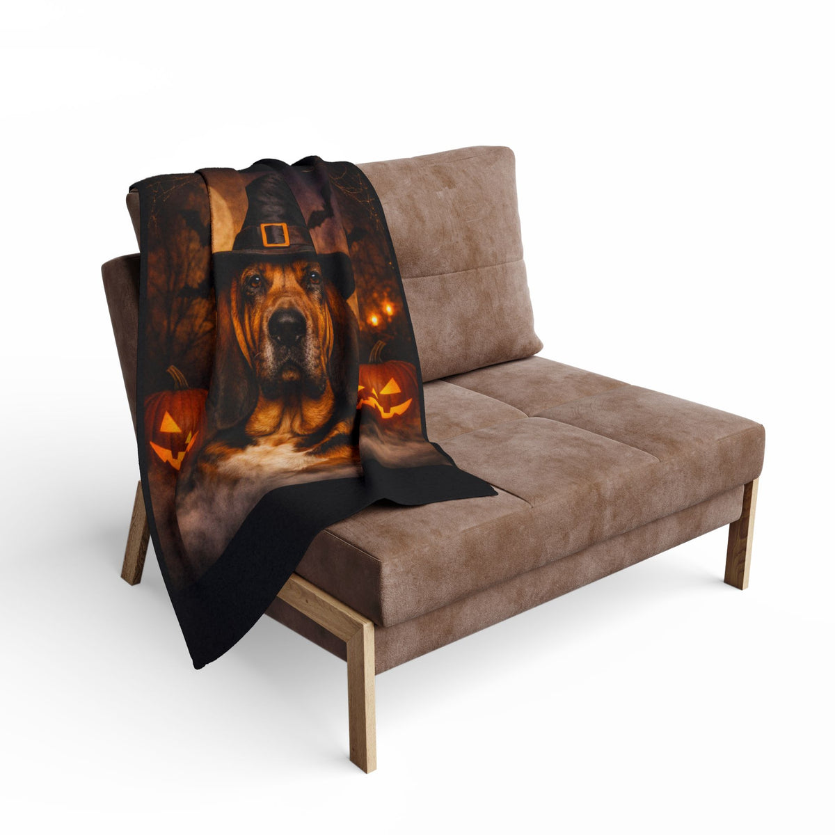 Witch Hat Pack Bloodhound Arctic Fleece Blanket