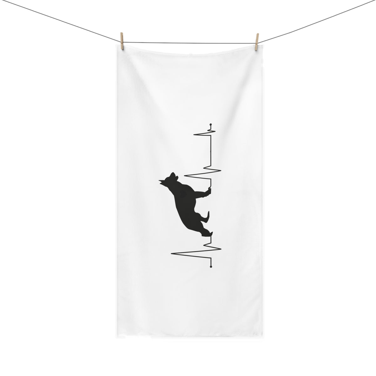 My Heart Beats For German Shepherds Mink-Cotton  Beach Towel