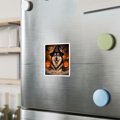Witch Hat Pack Malamute Vinyl Decal