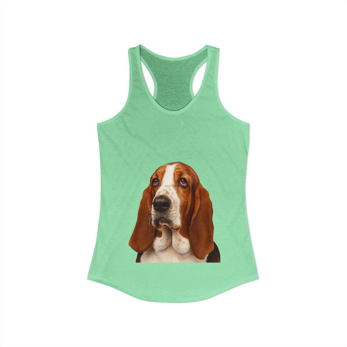 Basset Head Women's Racerback Tank