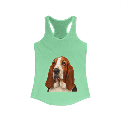 Basset Head Women's Racerback Tank
