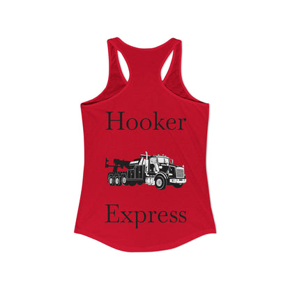H**ker Express Heavy Tow Truck Women's Racerback Tank