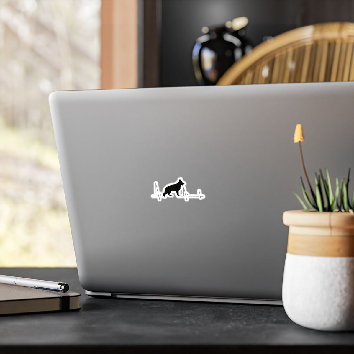 My Heart Beats For German Shepherds Vinyl Decal