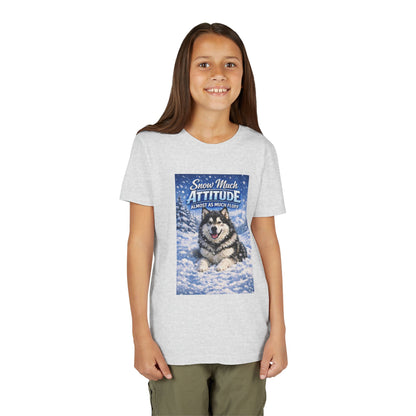 Snow Much Attitude Youth Unisex Short Sleeve Crewneck Tee
