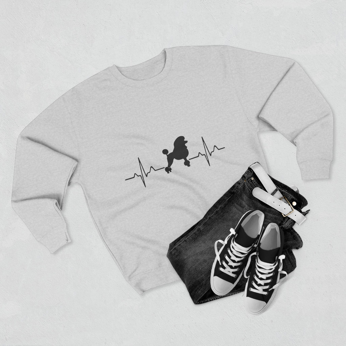 My Heart Beats For Poodles Unisex Crewneck Sweatshirt