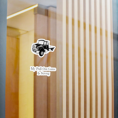 Pull Out Flatbed Tow Truck Vinyl Decal