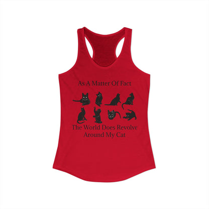 Matter Of Fact Cat Women's Racerback Tank