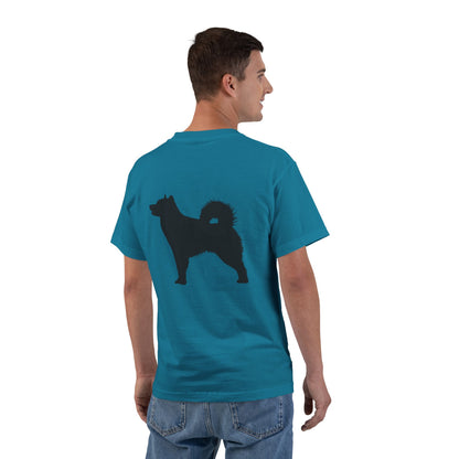 Malamute Silhouette Men's Short-Sleeve Crewneck Tee