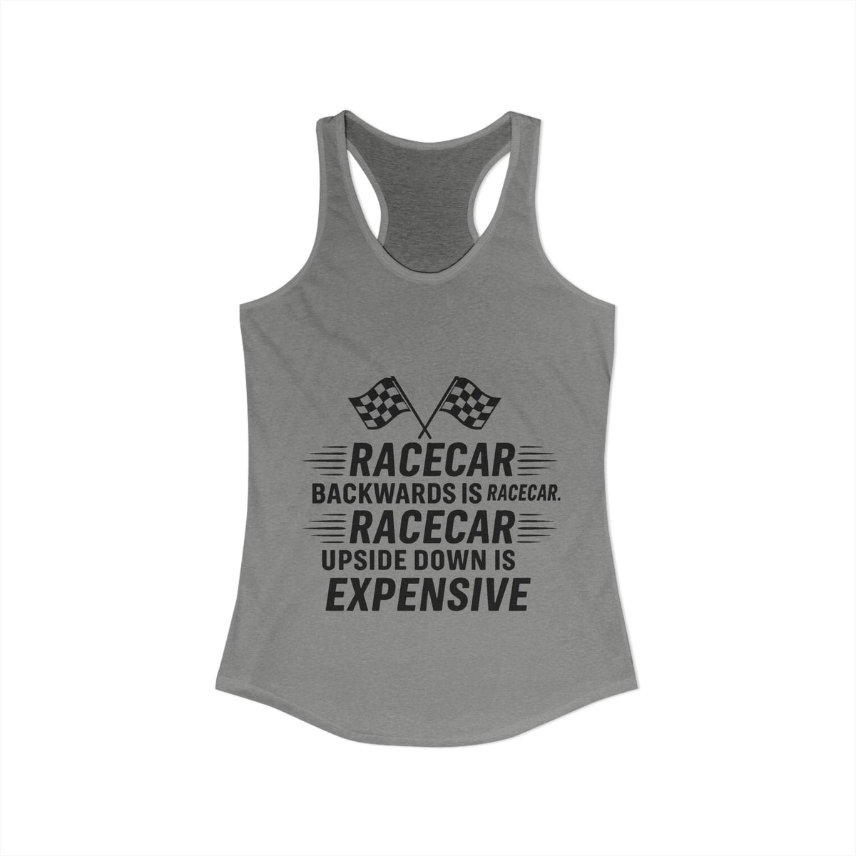 Racecar Backwards Women's Racerback Tank