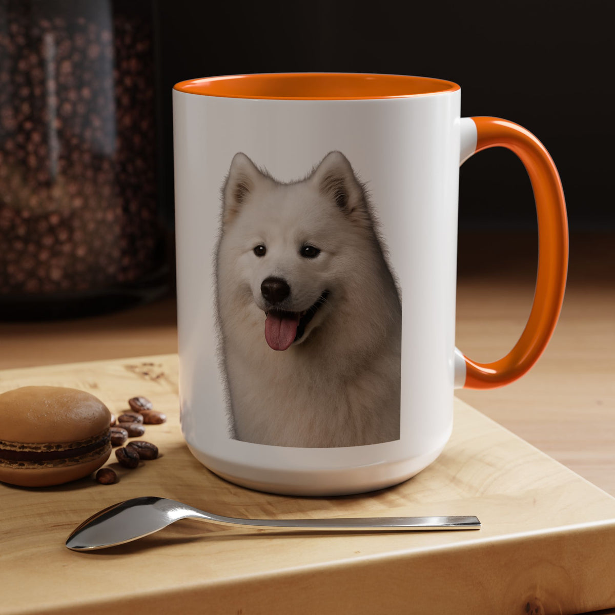 Samoyed Head 2-Tone Coffee Mug