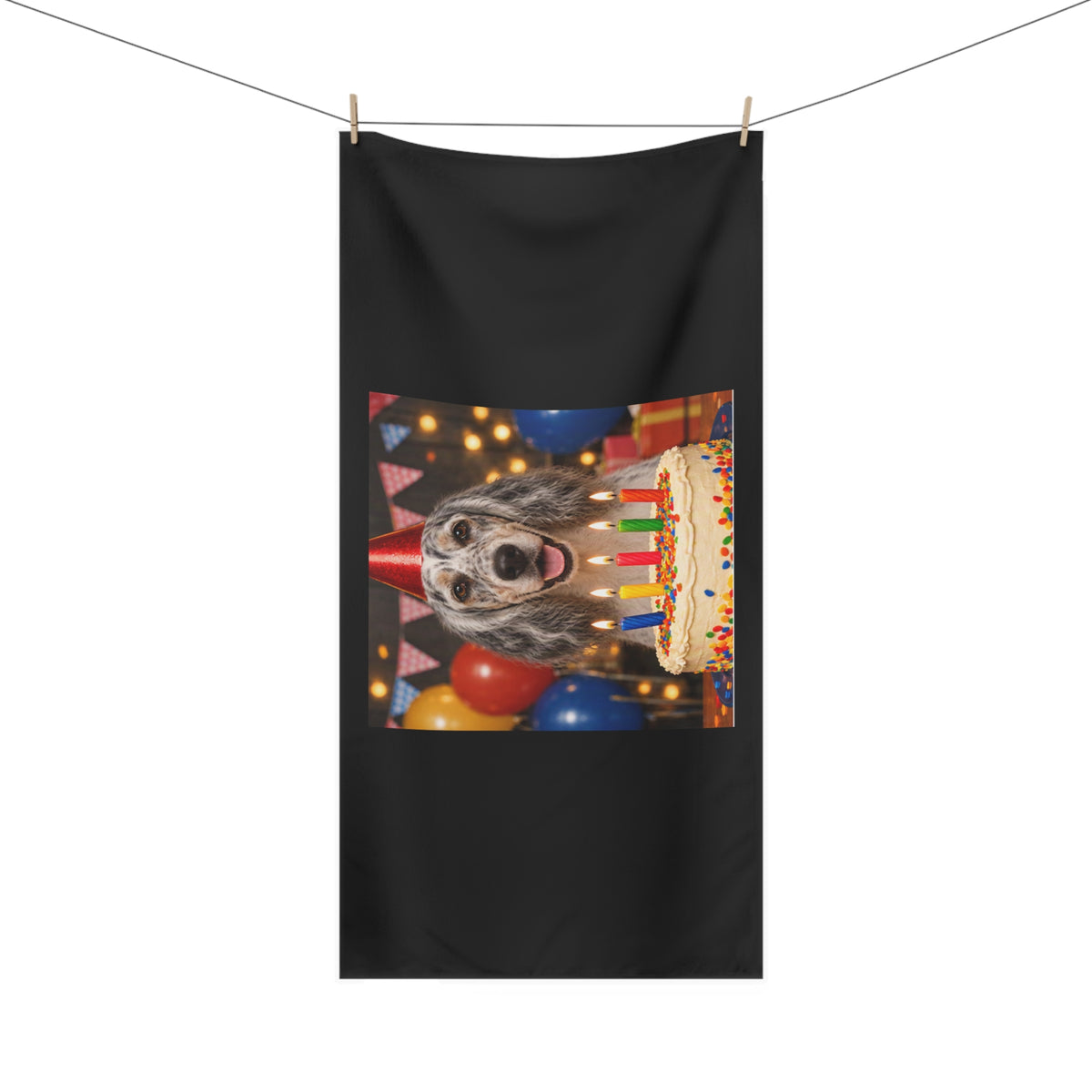 Birthday Buddy English Setter Mink-Cotton  Beach Towel