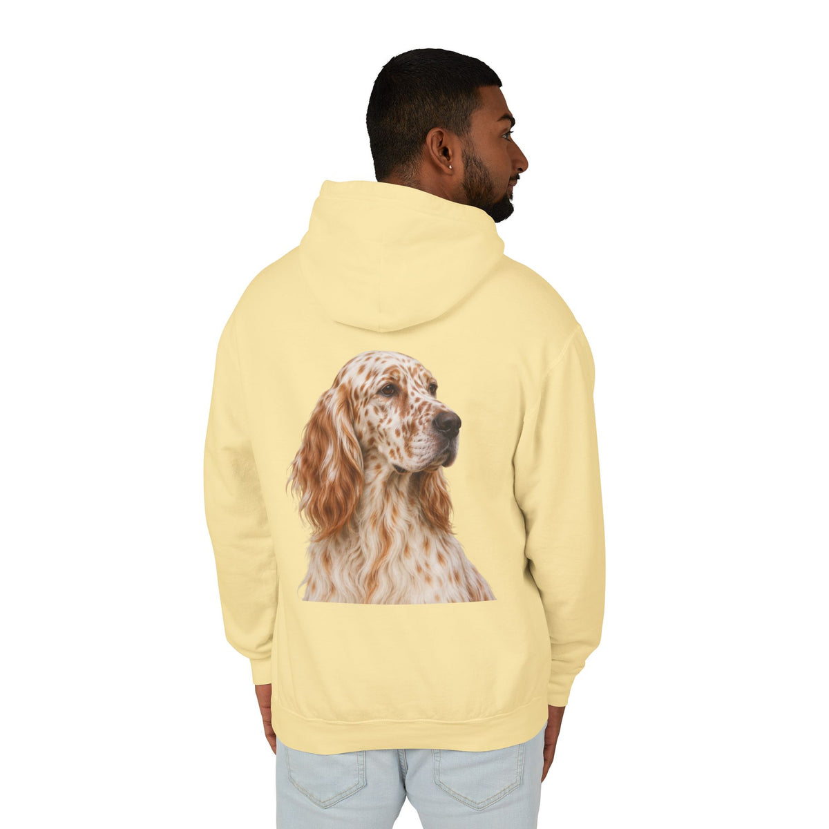 English Setter Head Unisex Lightweight Hoodie