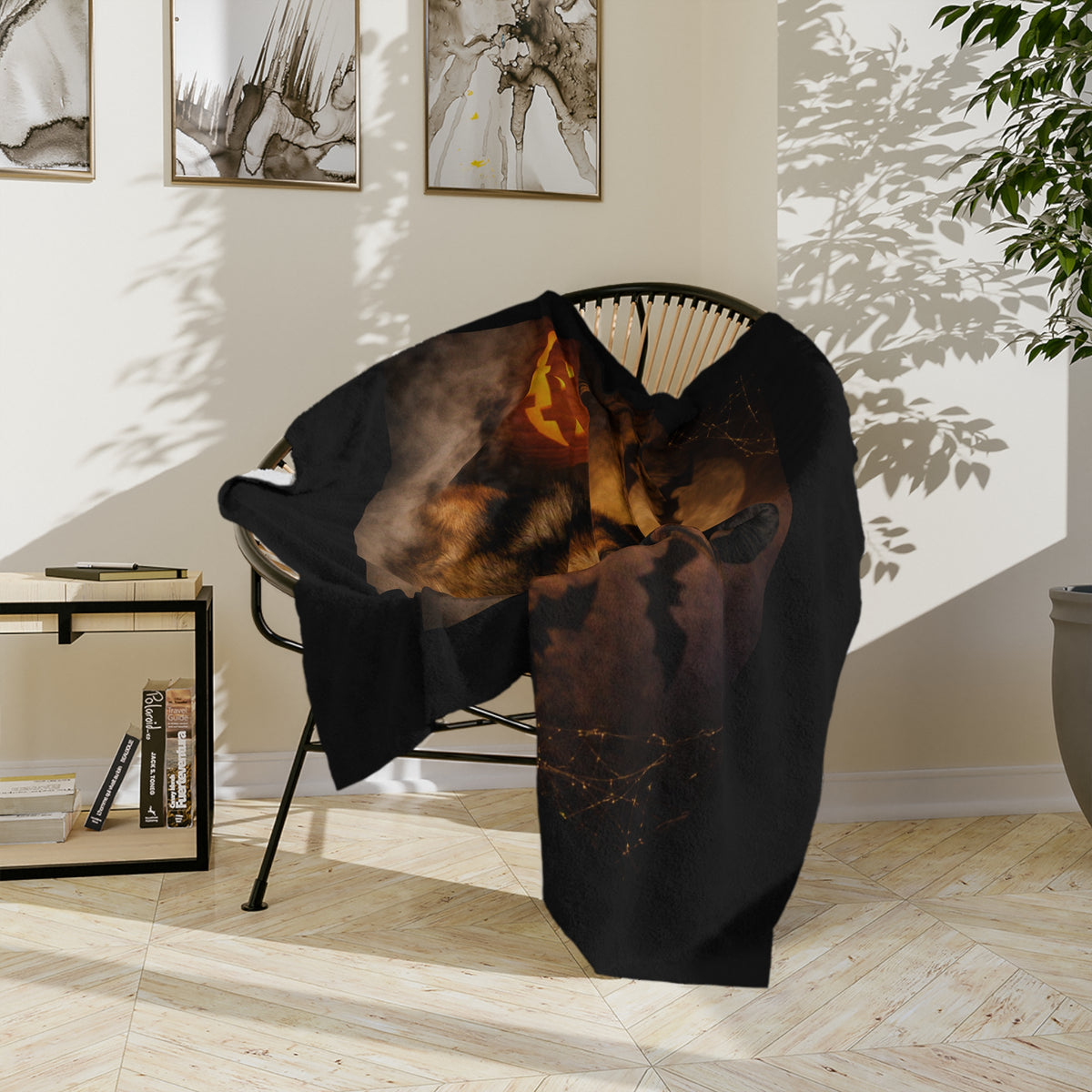 Witch Hat Pack German Shepherd Velveteen Microfiber Blanket