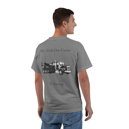 Pull Out Heavy Tow Truck Men's Short-Sleeve Crewneck Tee