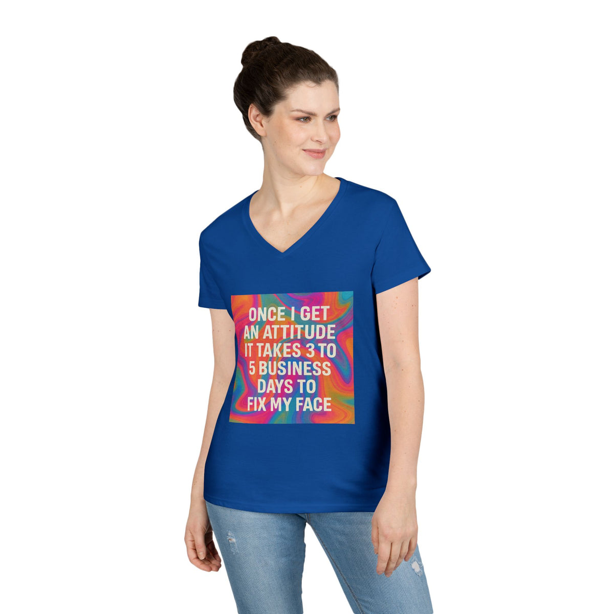 Fix My Face Women's V-Neck Tee
