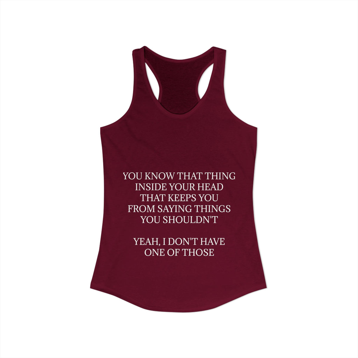 No Filter Women's Racerback Tank