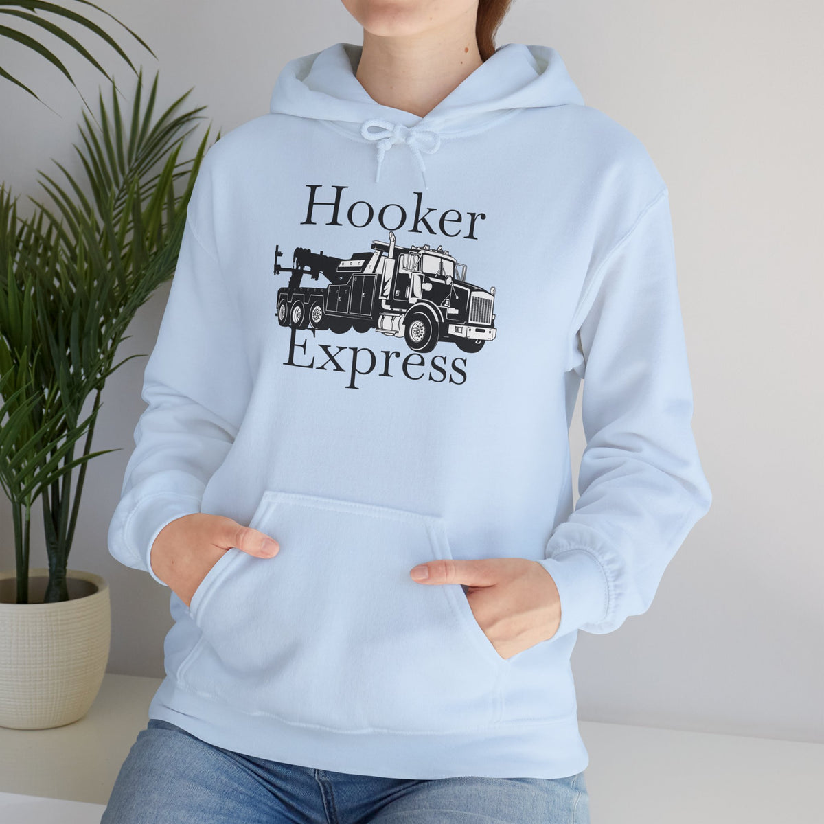 H**ker Express Heavy Tow Truck Unisex Hoodie