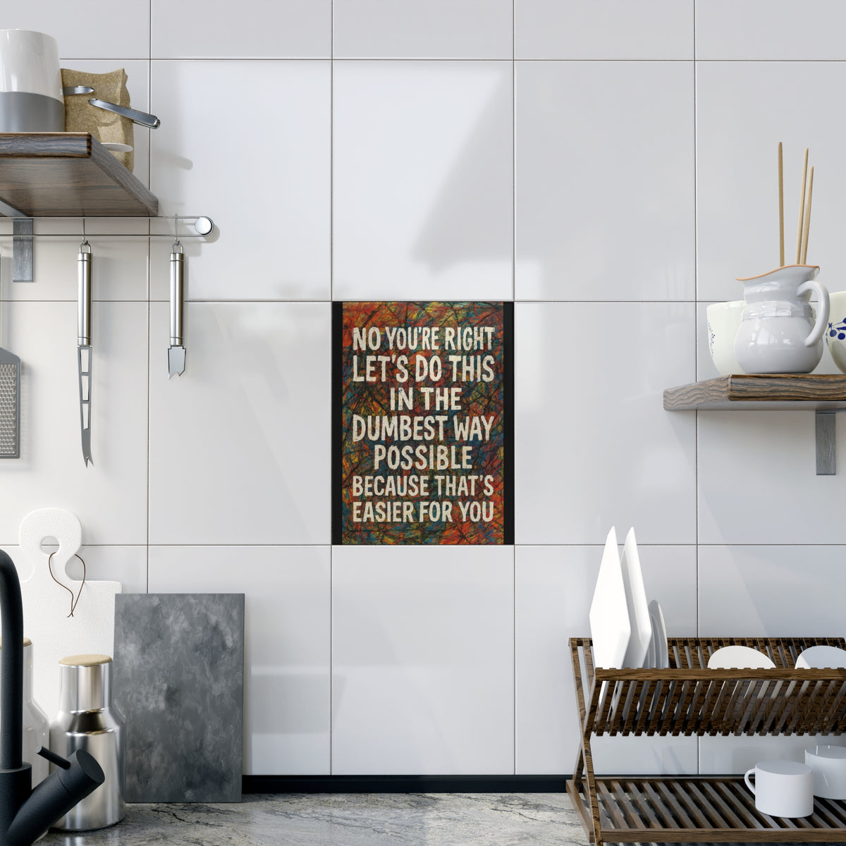 Easier For You Ceramic Photo Tile