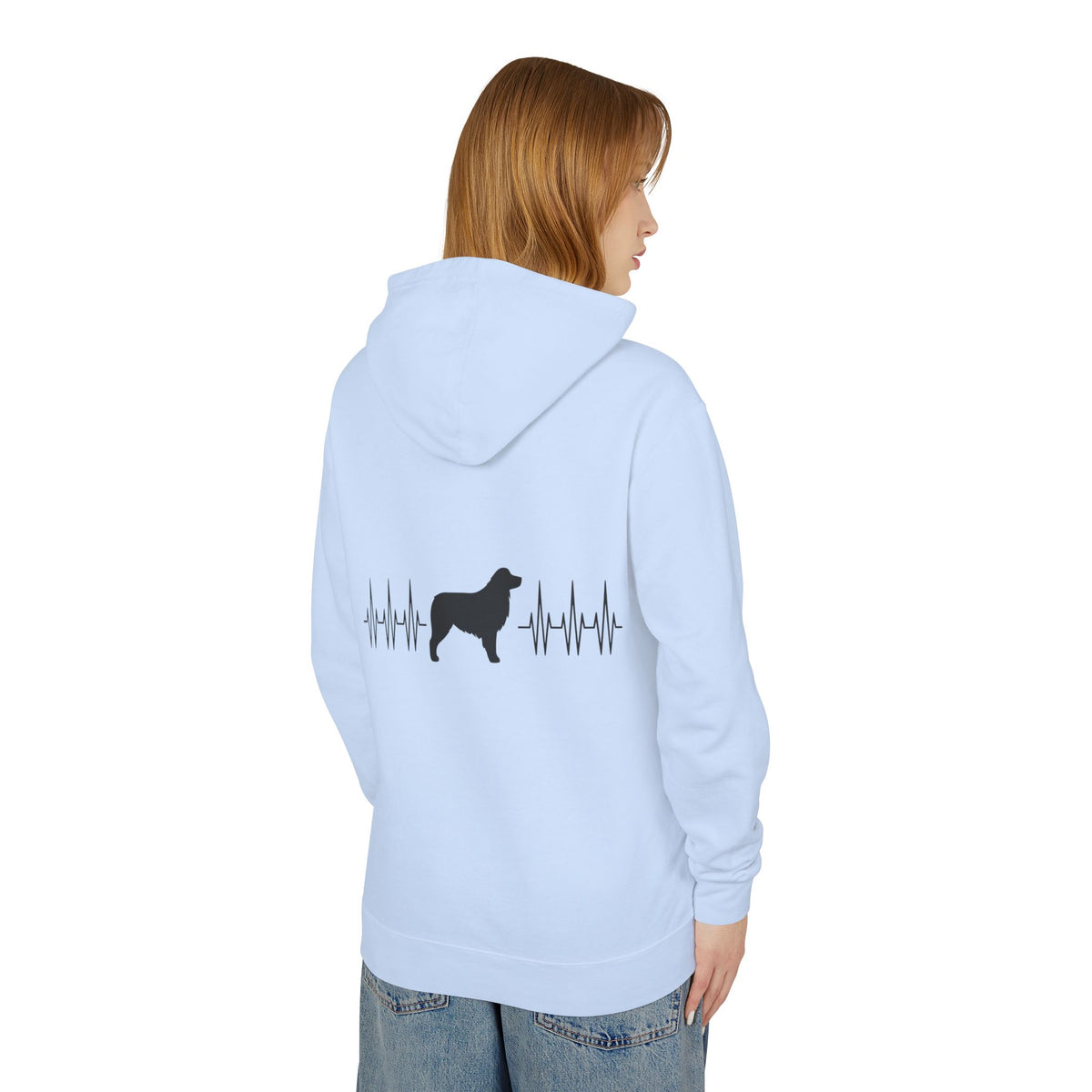 My Heart Beats For Aussies Unisex Lightweight Hoodie