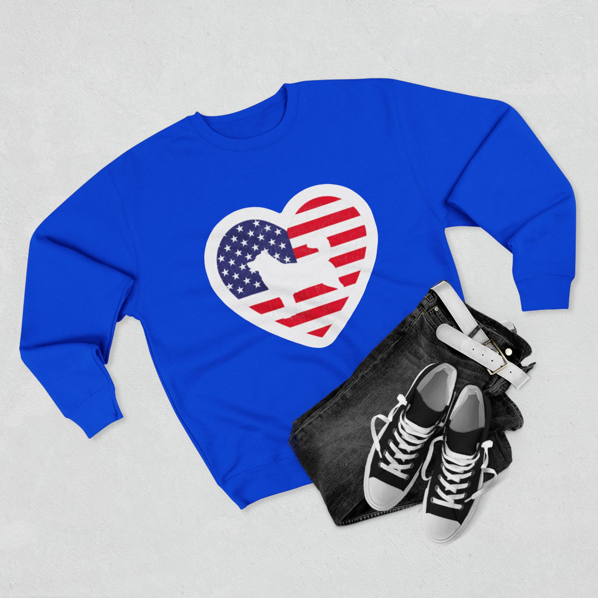 Malamute Flag Unisex Crewneck Sweatshirt