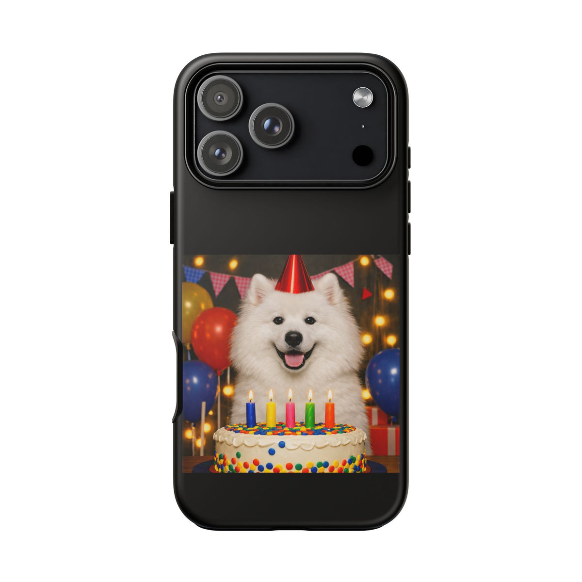 Birthday Buddy Samoyed iPhone Case