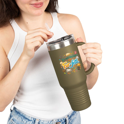 Fur-Fetti Dog Insulated Travel Mug
