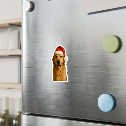 Santa Paws Golden Vinyl Decal