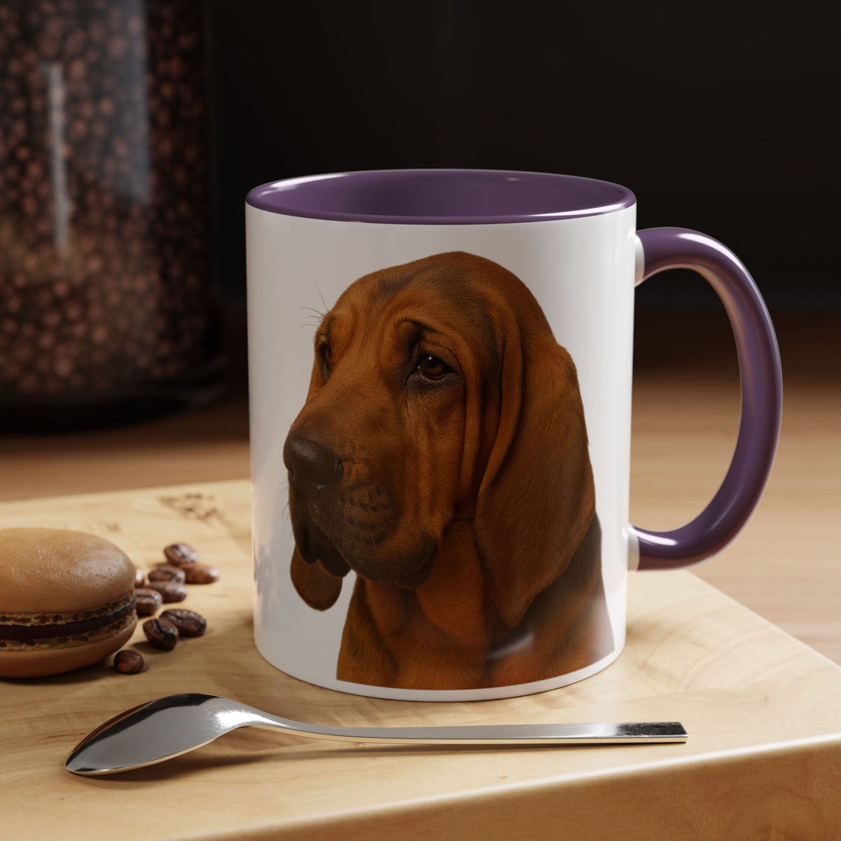 Bloodhound Head 2-Tone Coffee Mug