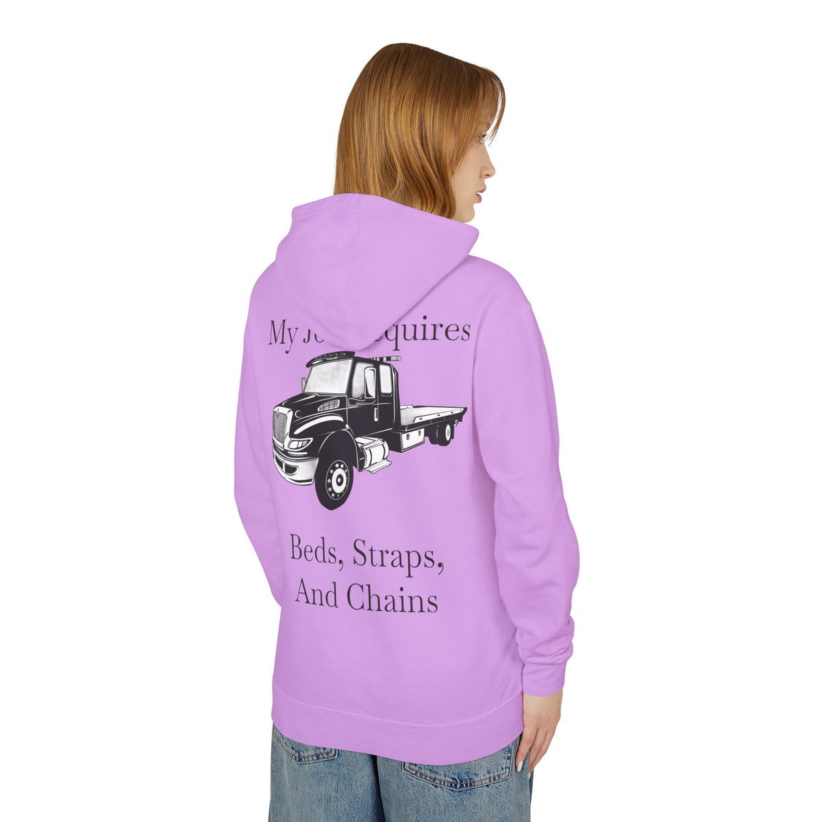 Beds, Straps, And Chains Unisex Lightweight Hoodie