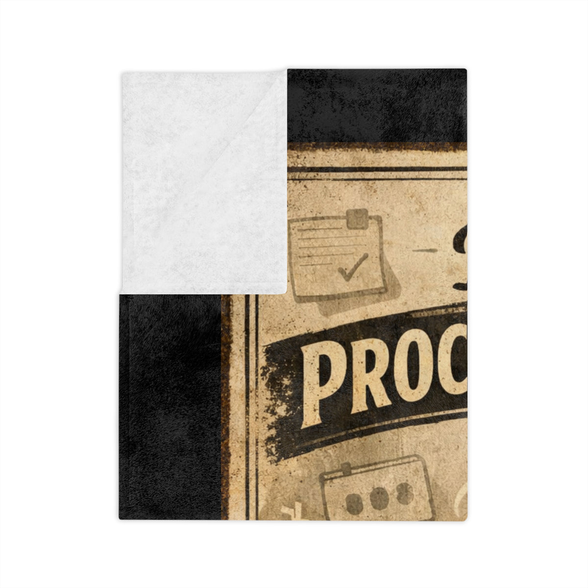 Procrastinating Velveteen Microfiber Blanket