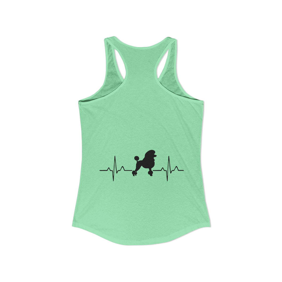 My Heart Beats For Poodles Women's Racerback Tank