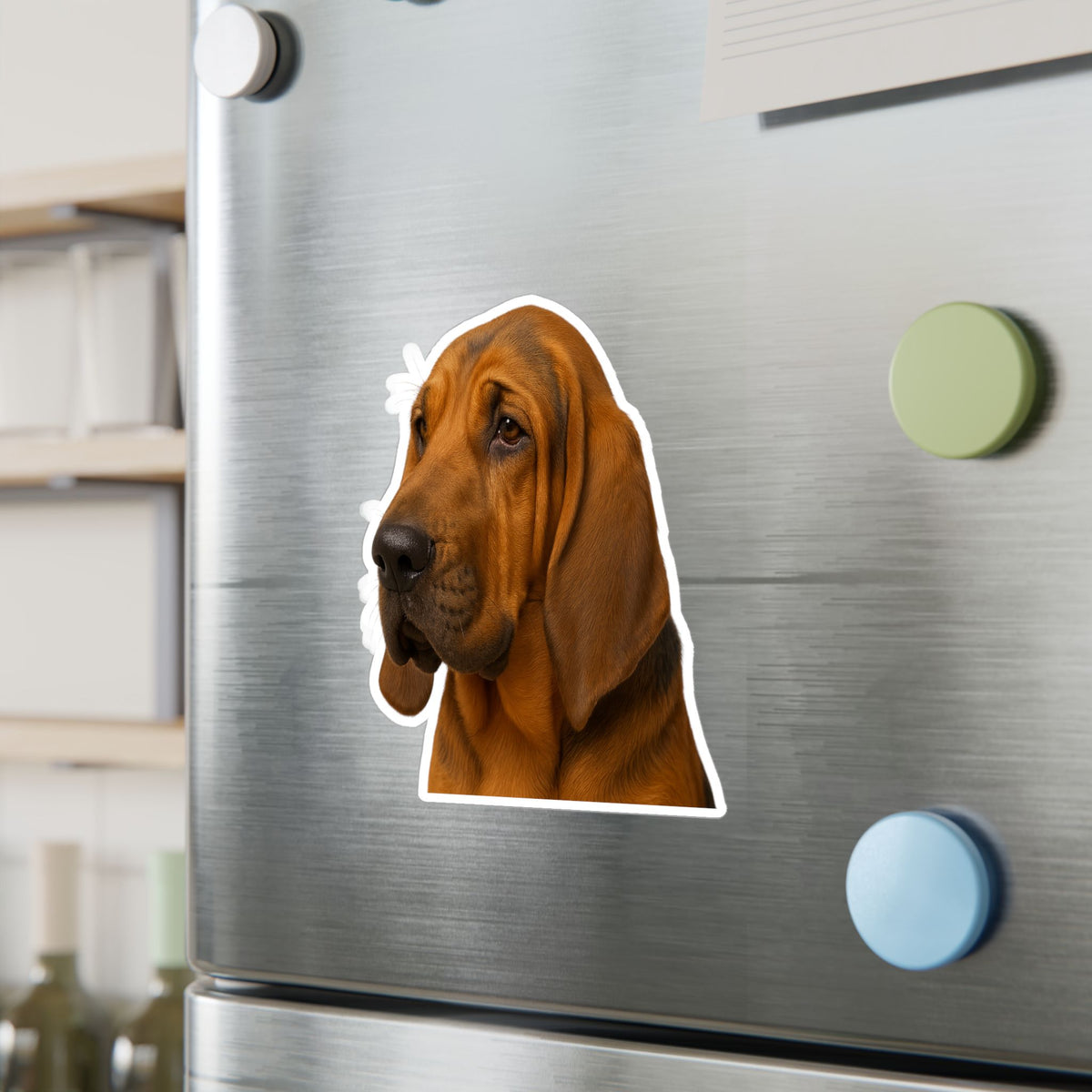 Bloodhound Head Vinyl Decal