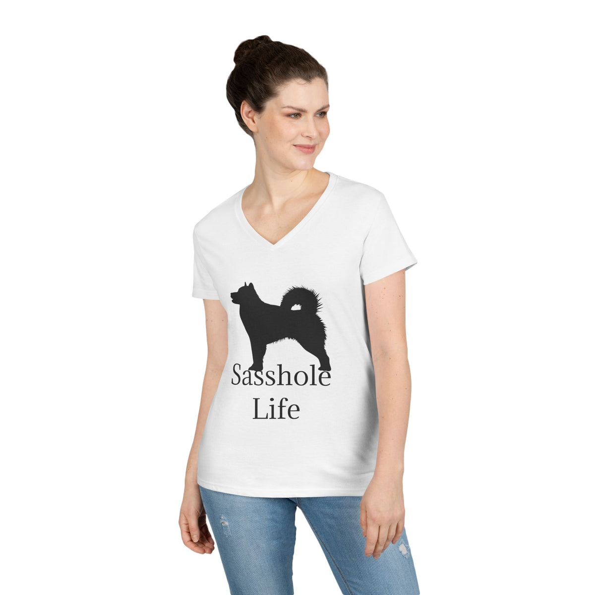 Sasshole Life Women's V-Neck Tee