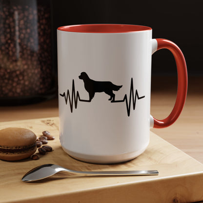 My Heart Beats For Goldens 2-Tone Coffee Mug
