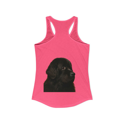 Newfie Head Women's Racerback Tank